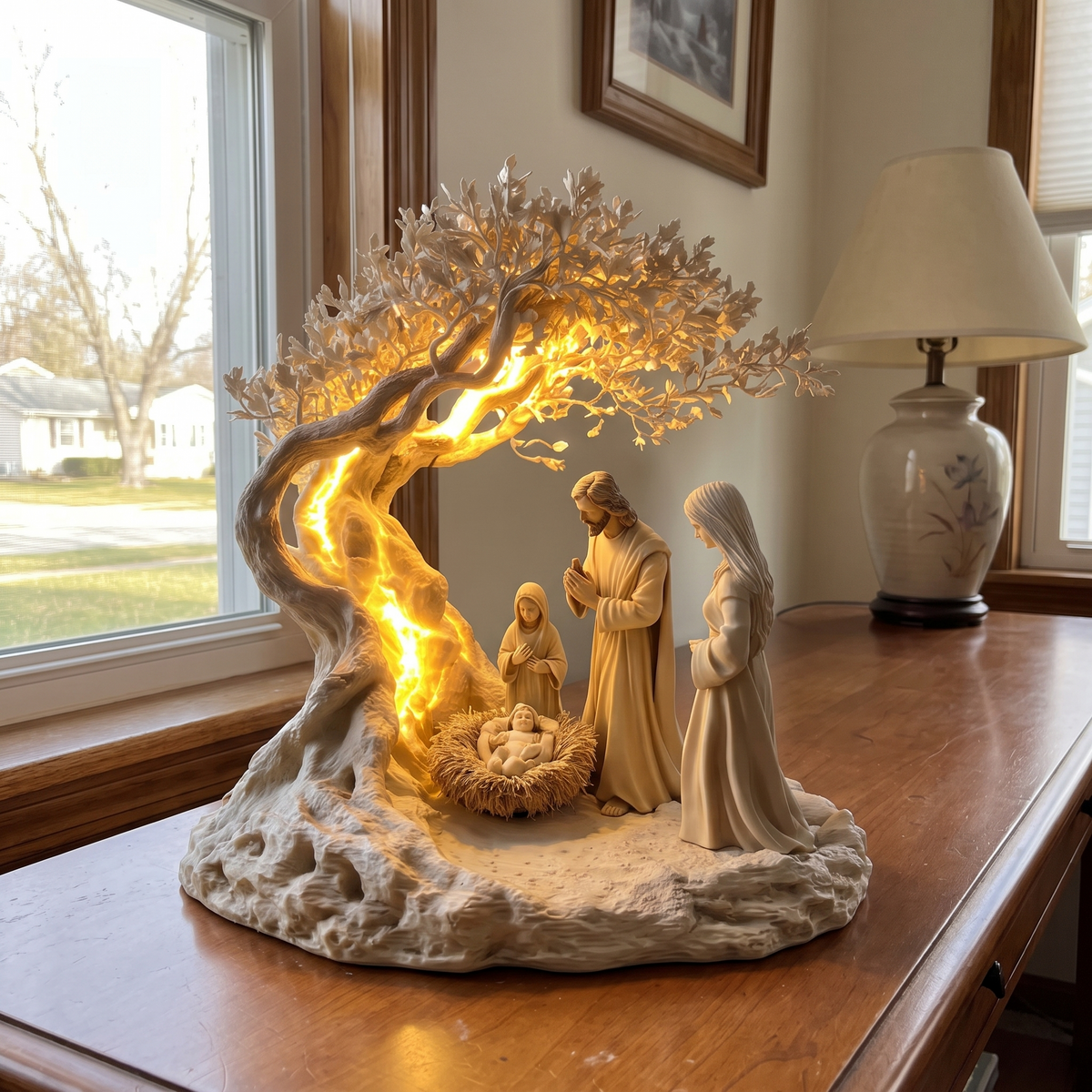 Emily's Glowing Nativity Handmade