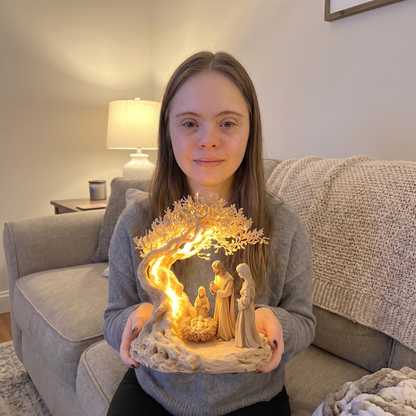 Emily's Glowing Nativity Handmade